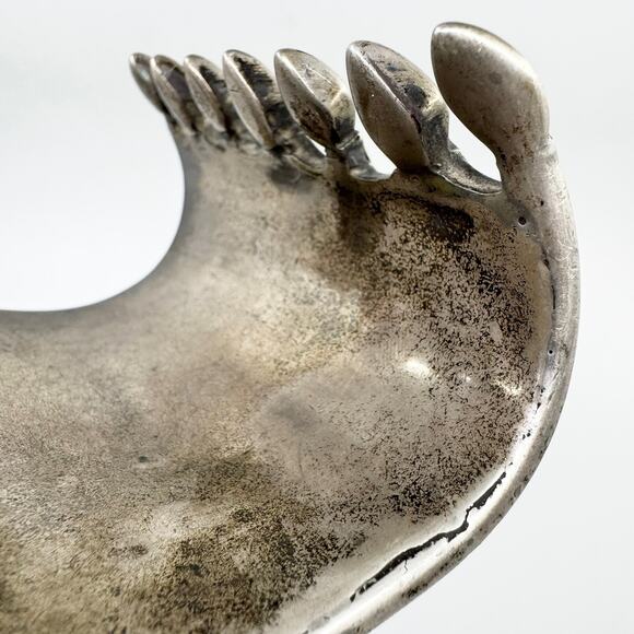 Antique Tekke Turkmen Silver Carnelian Inlay Cuff Bracelet - Picture 8 of 9